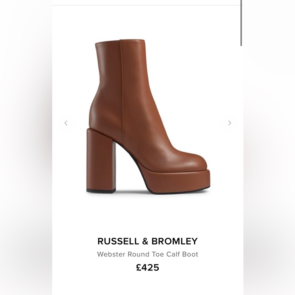 RUSSELL & BROMLEY Webster Round Toe Calf Boot